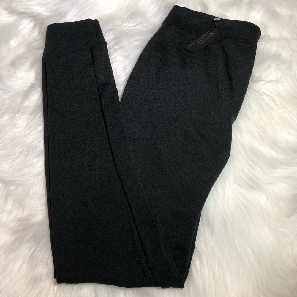 Fleece lined leggings Black - Picture 2 of 4